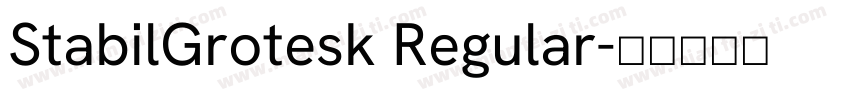 StabilGrotesk Regular字体转换